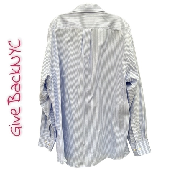 Nicole Miller Striped Button Down Dress Shirt XL - Picture 3 of 4